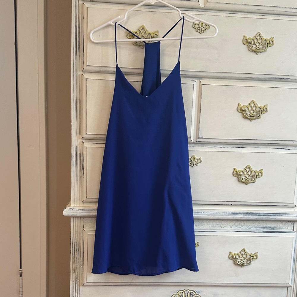 Style Rack Royal Blue Backless Dress